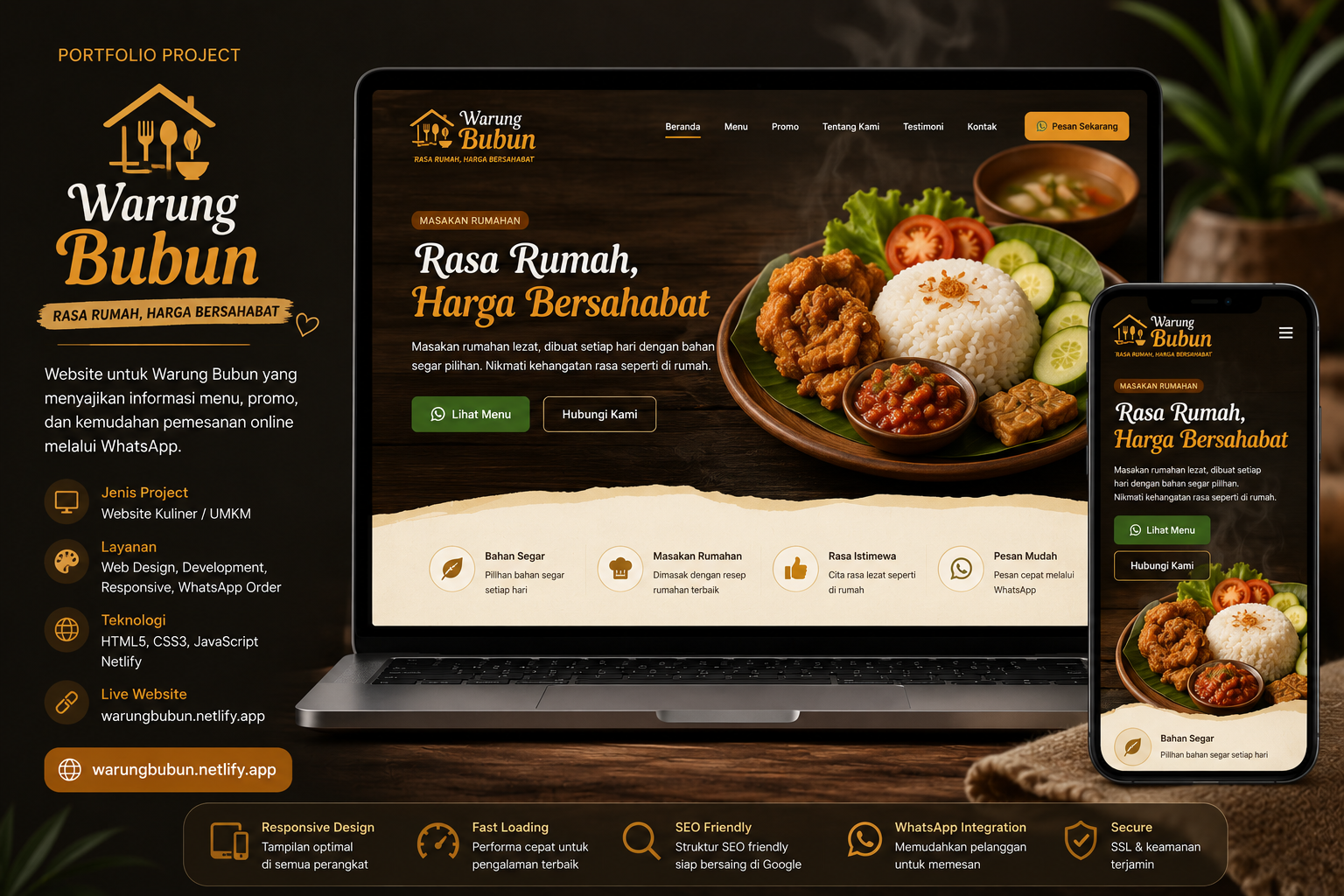Website Warung Bubun